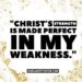 Strength In My Weaknesses